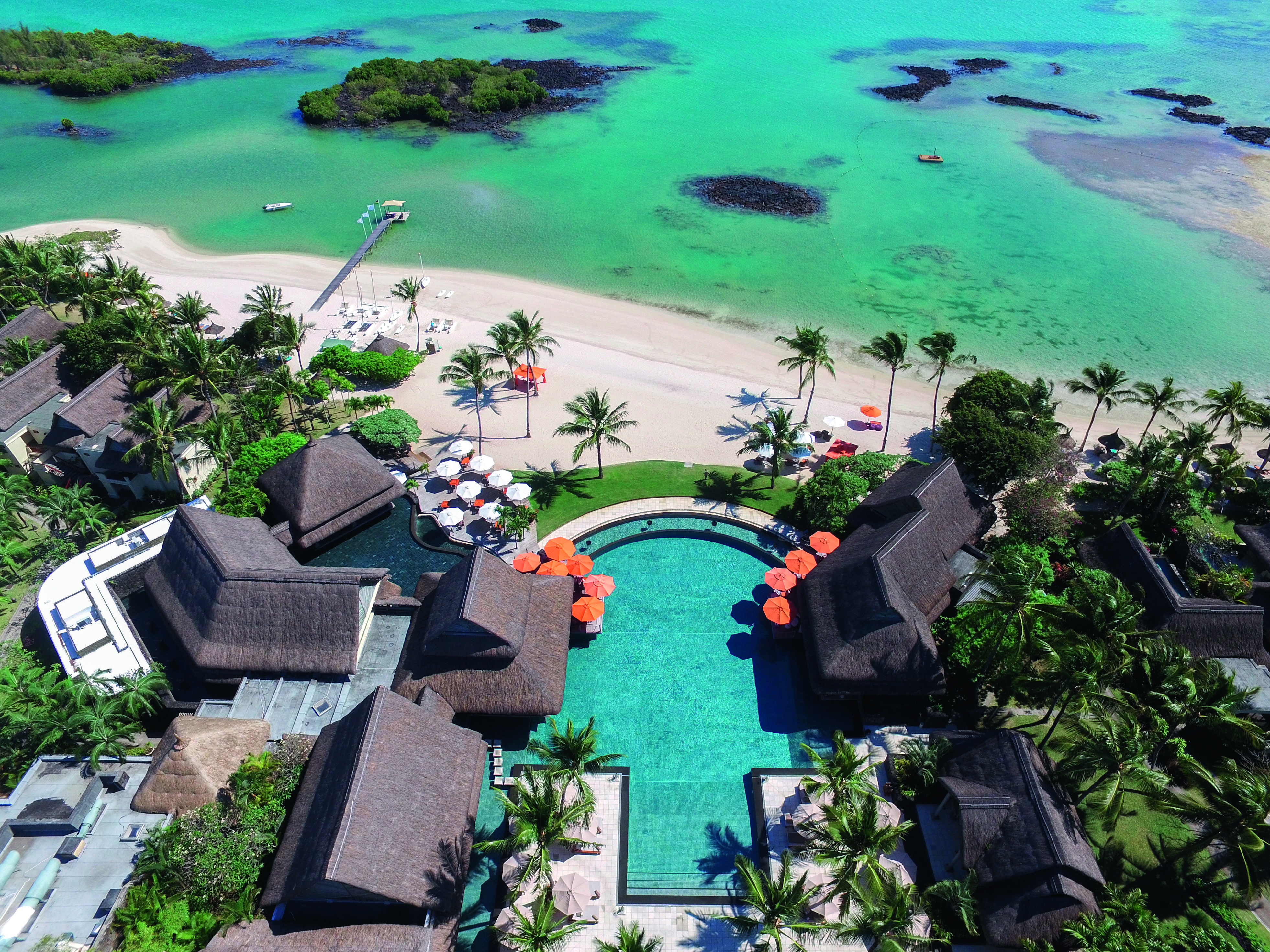 Constance Prince Maurice Посте-де-Флак Экстерьер фото Aerial view of the resort